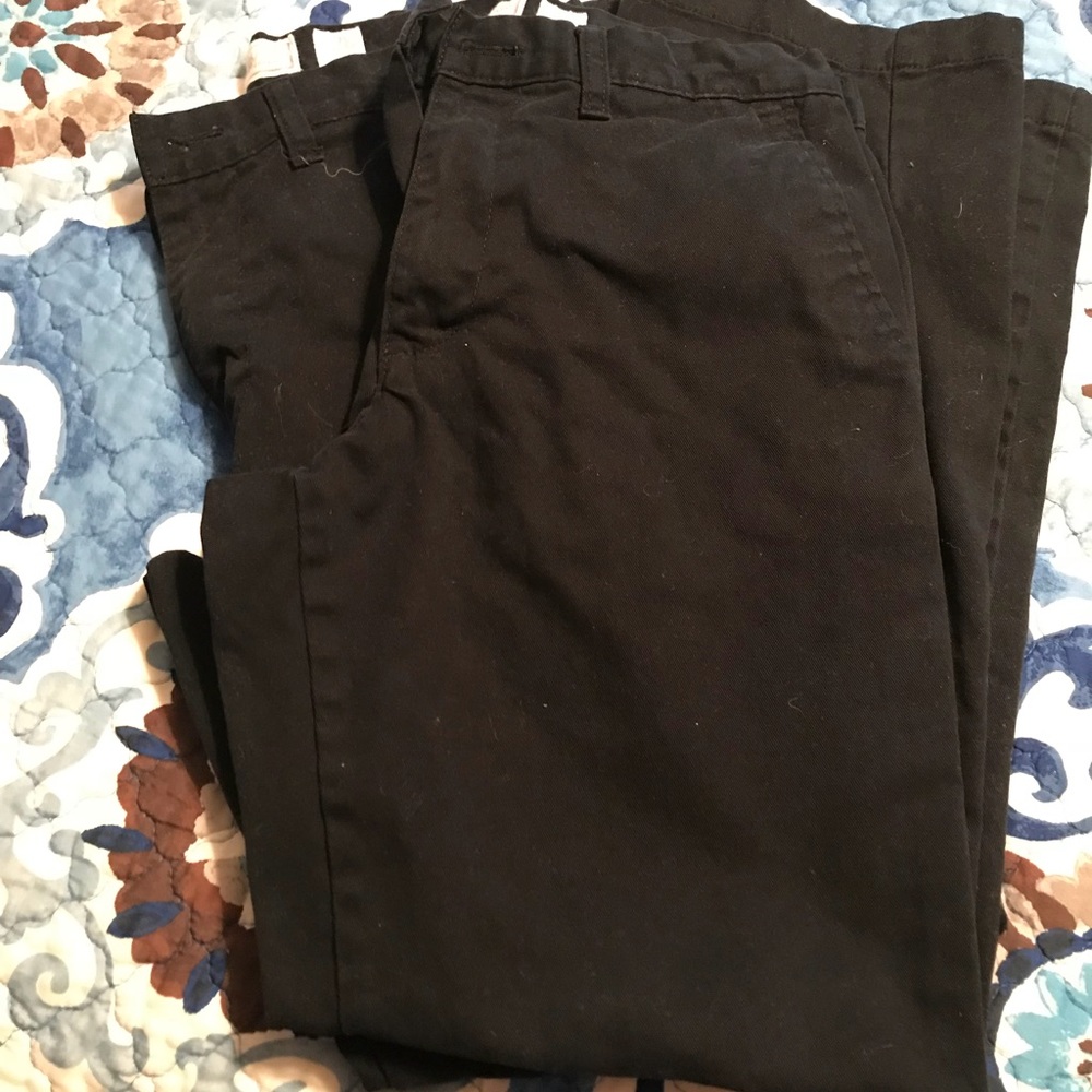 TWO PAIR Old Navy 28/30 khaki like material